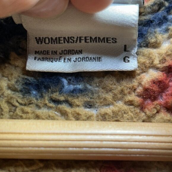 The North Face Fleece Jacket Womens Large Brown Campshire Sherpa Pullover Aztec - Picture 5 of 16